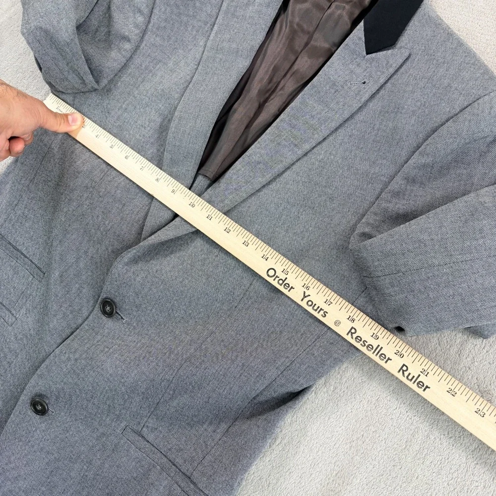 John Varvatos Premium Tailored Wattswood Peak Blazer Sport Coat in Grey Men 36R
